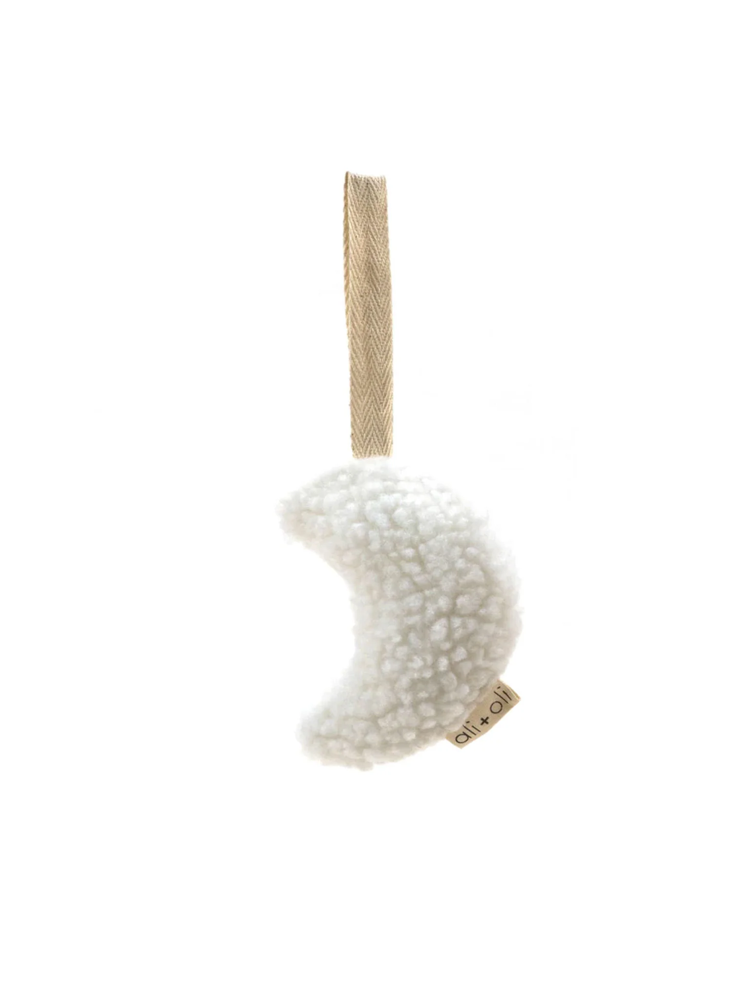 Muslin Plush Moon Pacifier Holder
