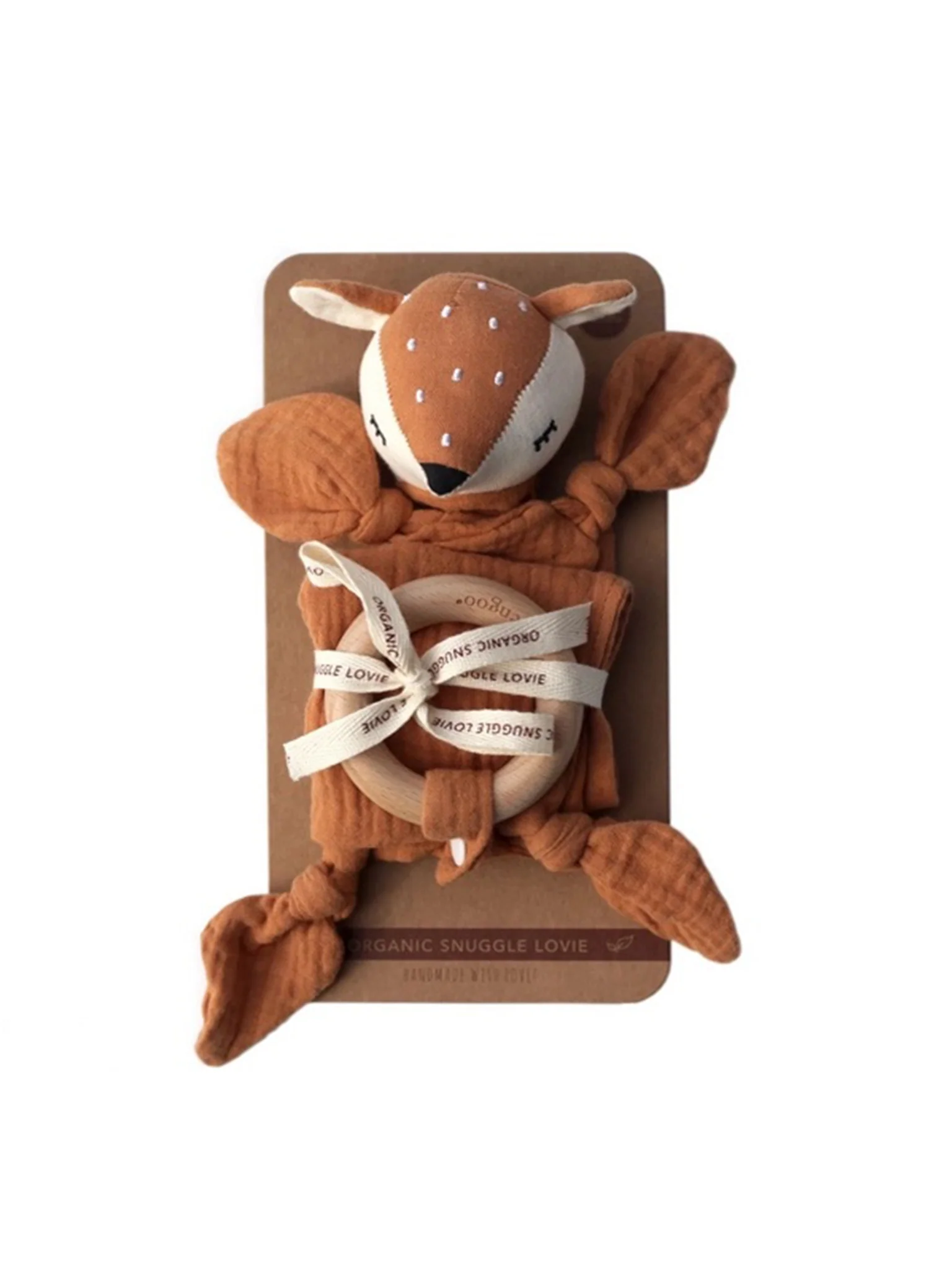 Organic Snuggle Lovie Blanket - Fawn