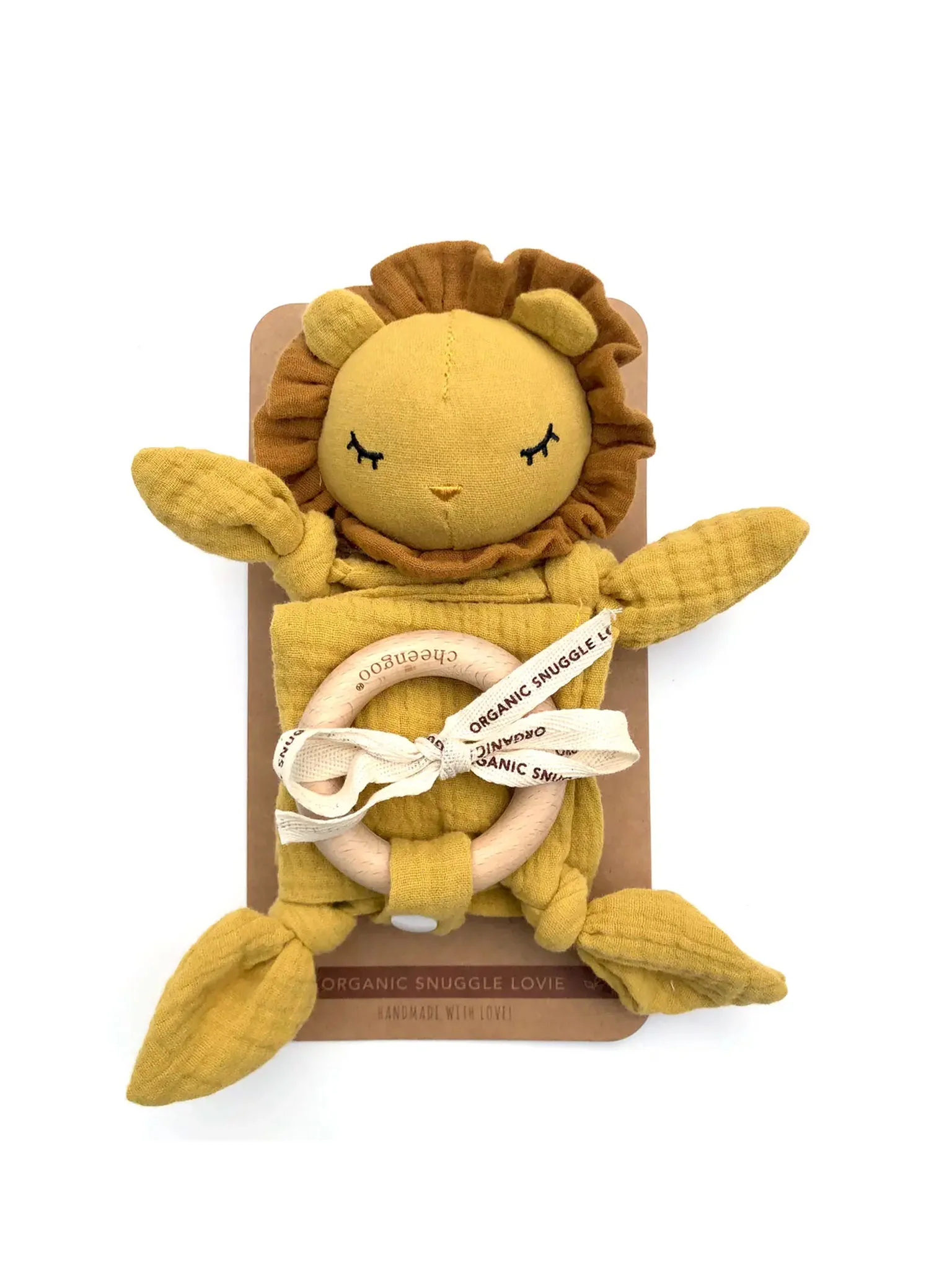 Organic Snuggle Lovie Blanket - Lion