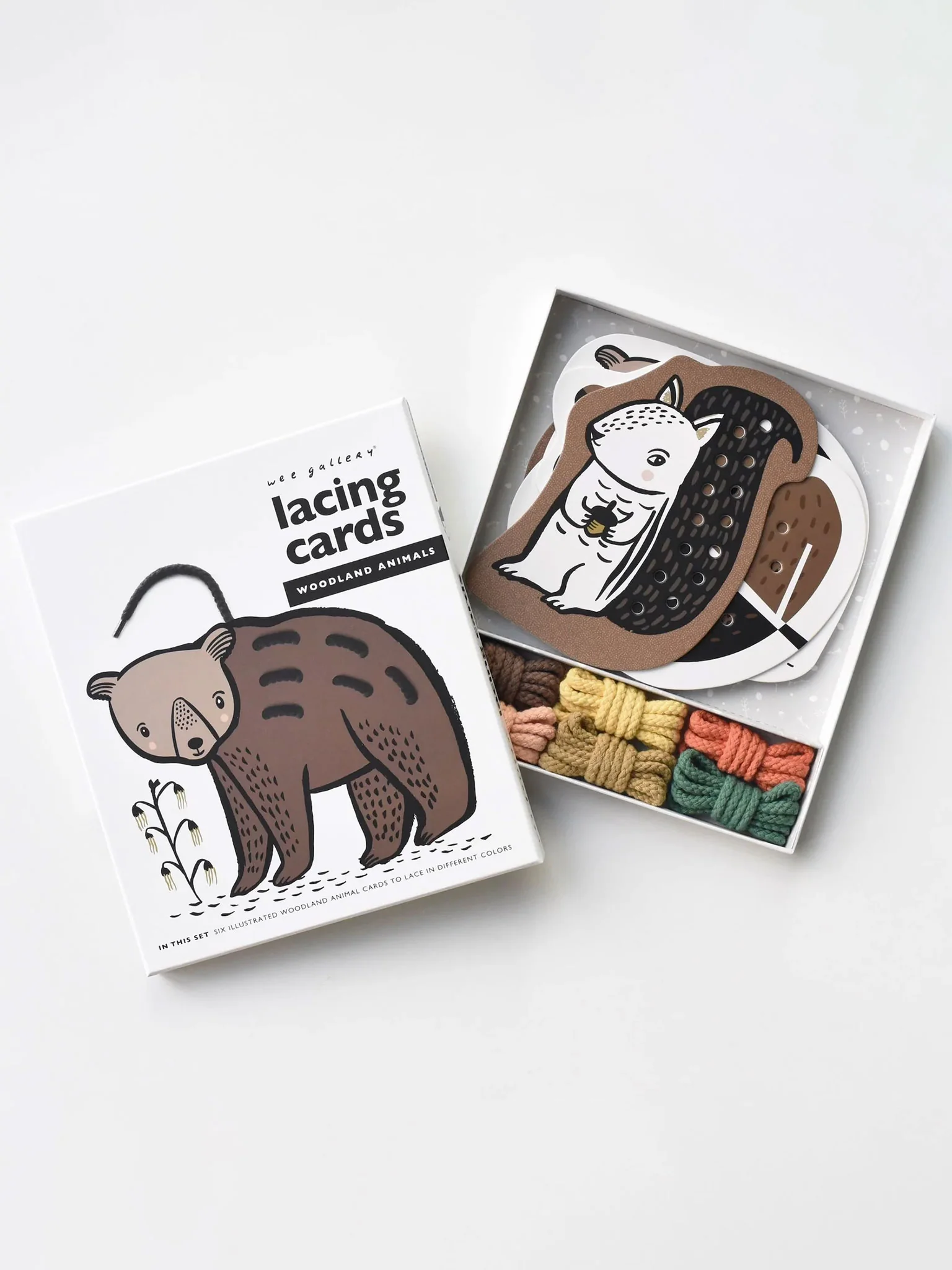 Woodland Animal Lacing Cards