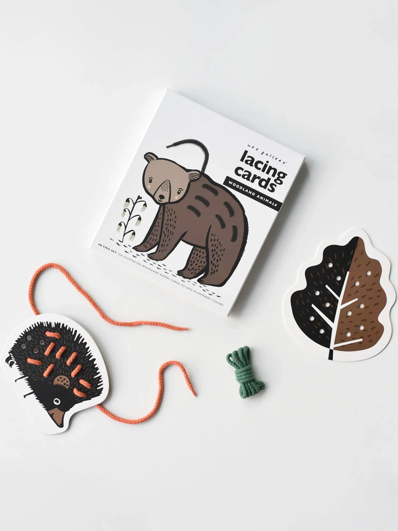 Woodland Animal Lacing Cards