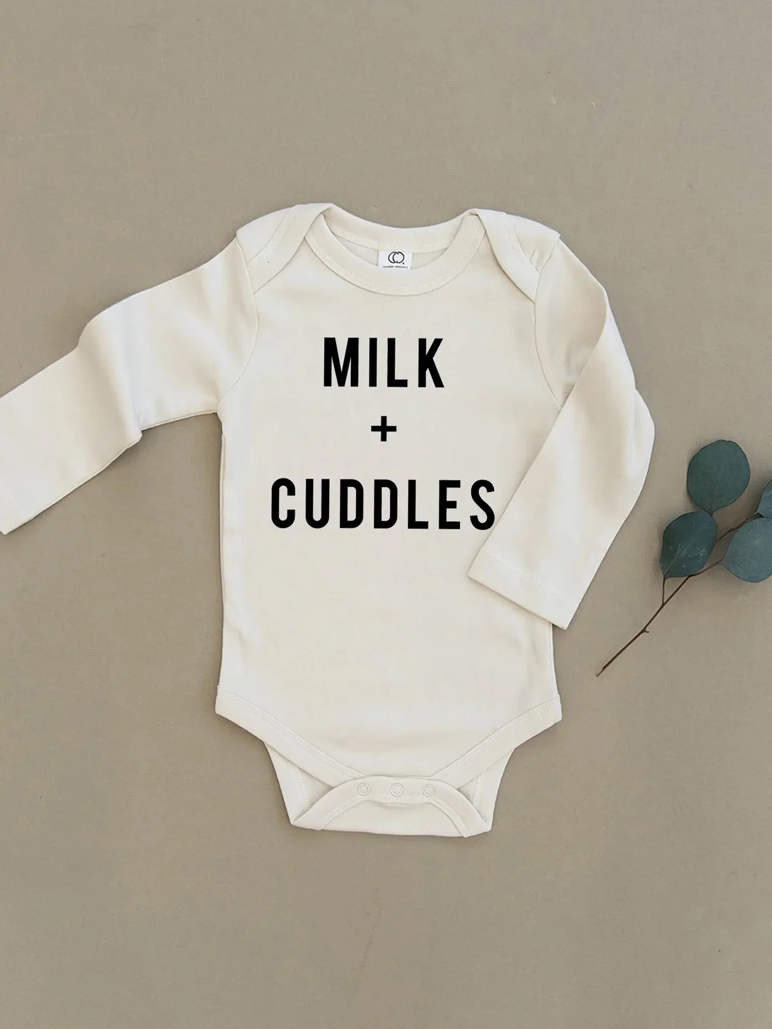 Milk & Cuddles Organic Baby Long Sleeve Bodysuit Bodysuit