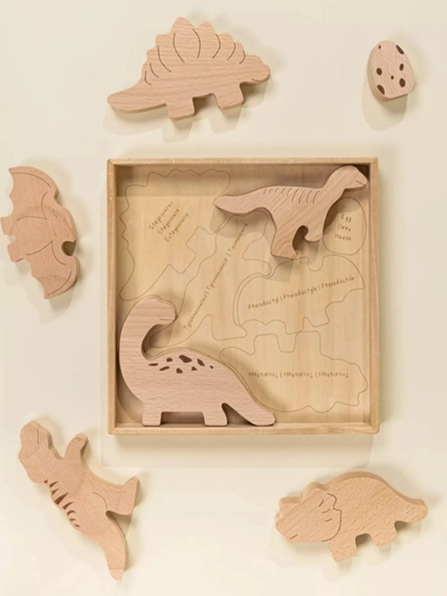 Wooden Dino Balance Puzzle