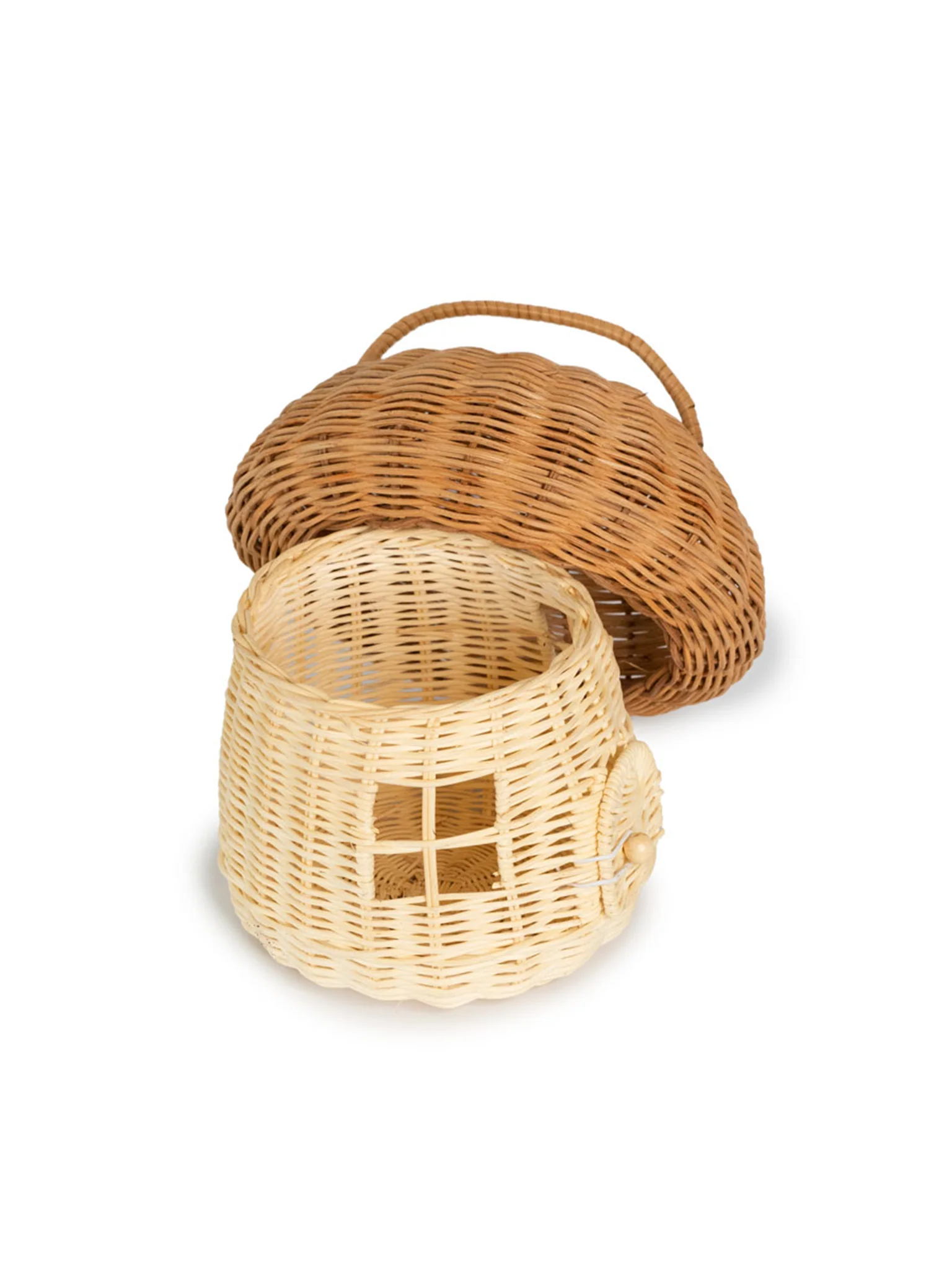 Rattan Mushroom Basket Nursery Decor
