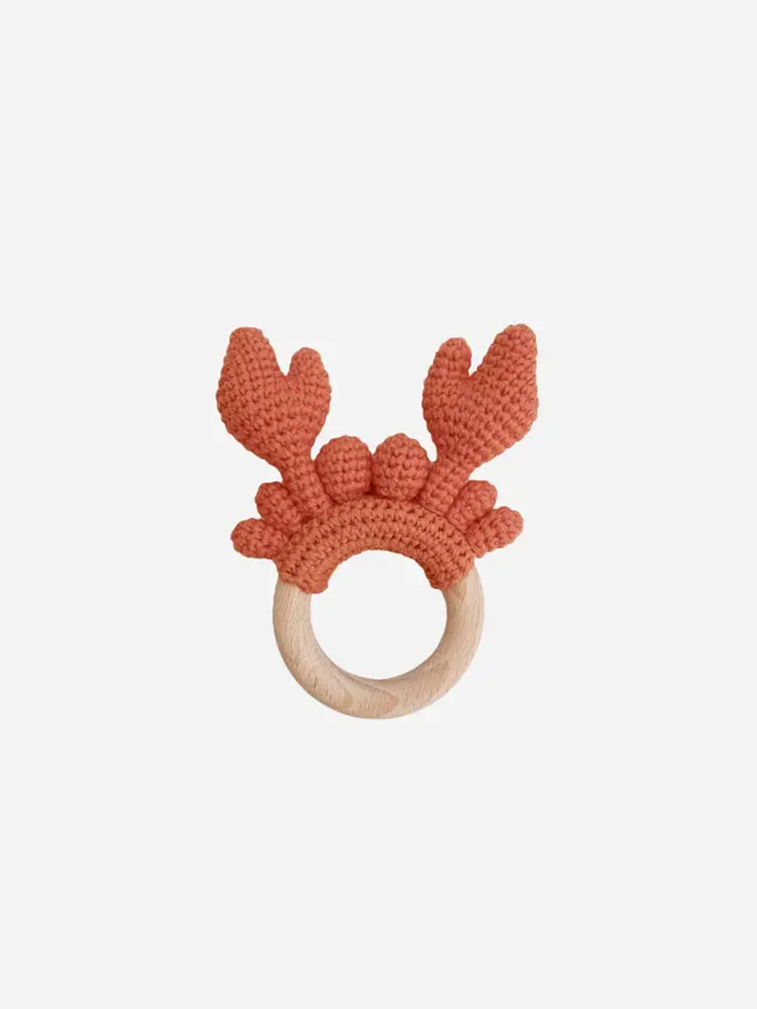 Crab Crocheted Teether