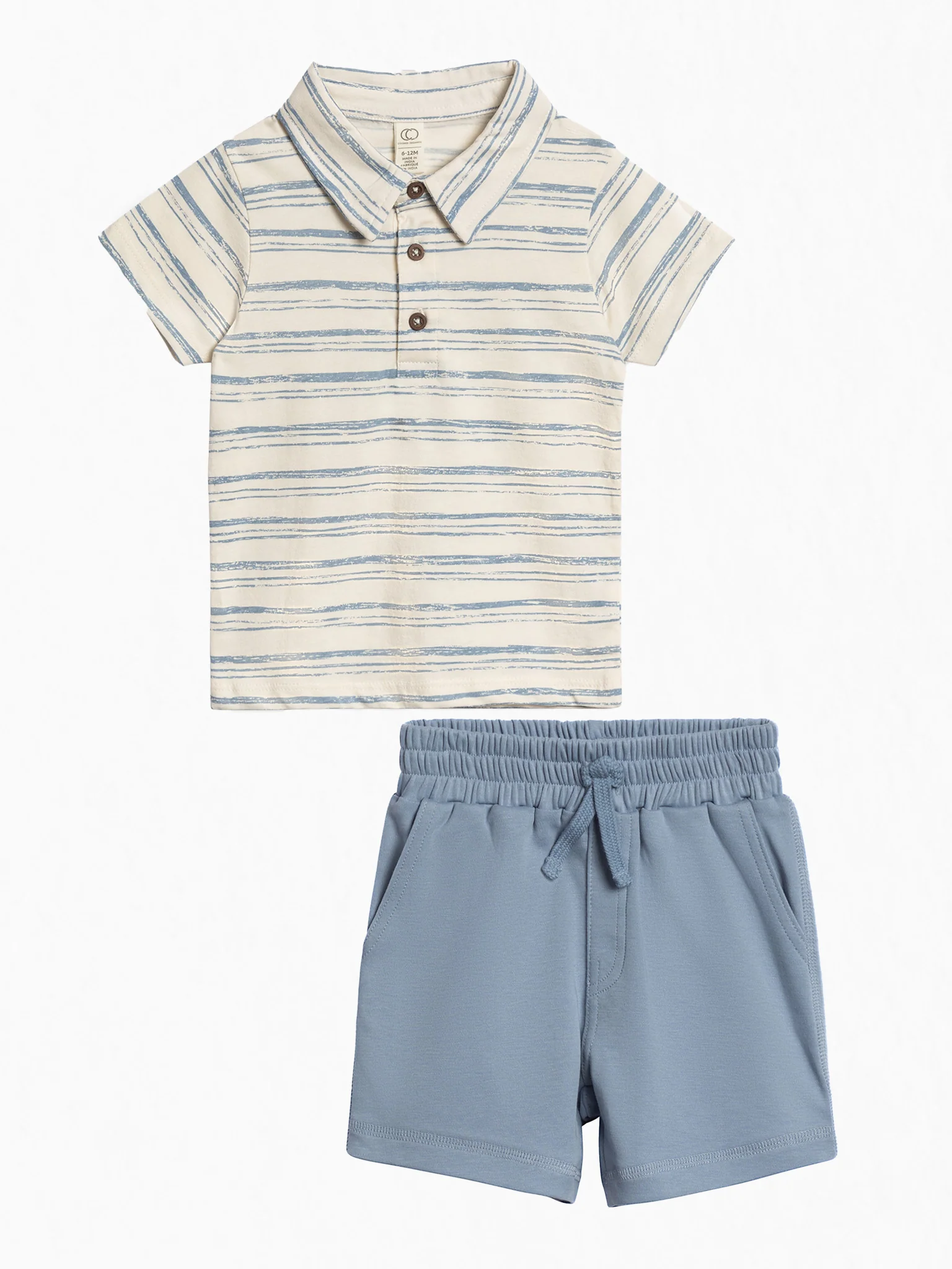 Organic 2 Piece Polo and Shorts Set
