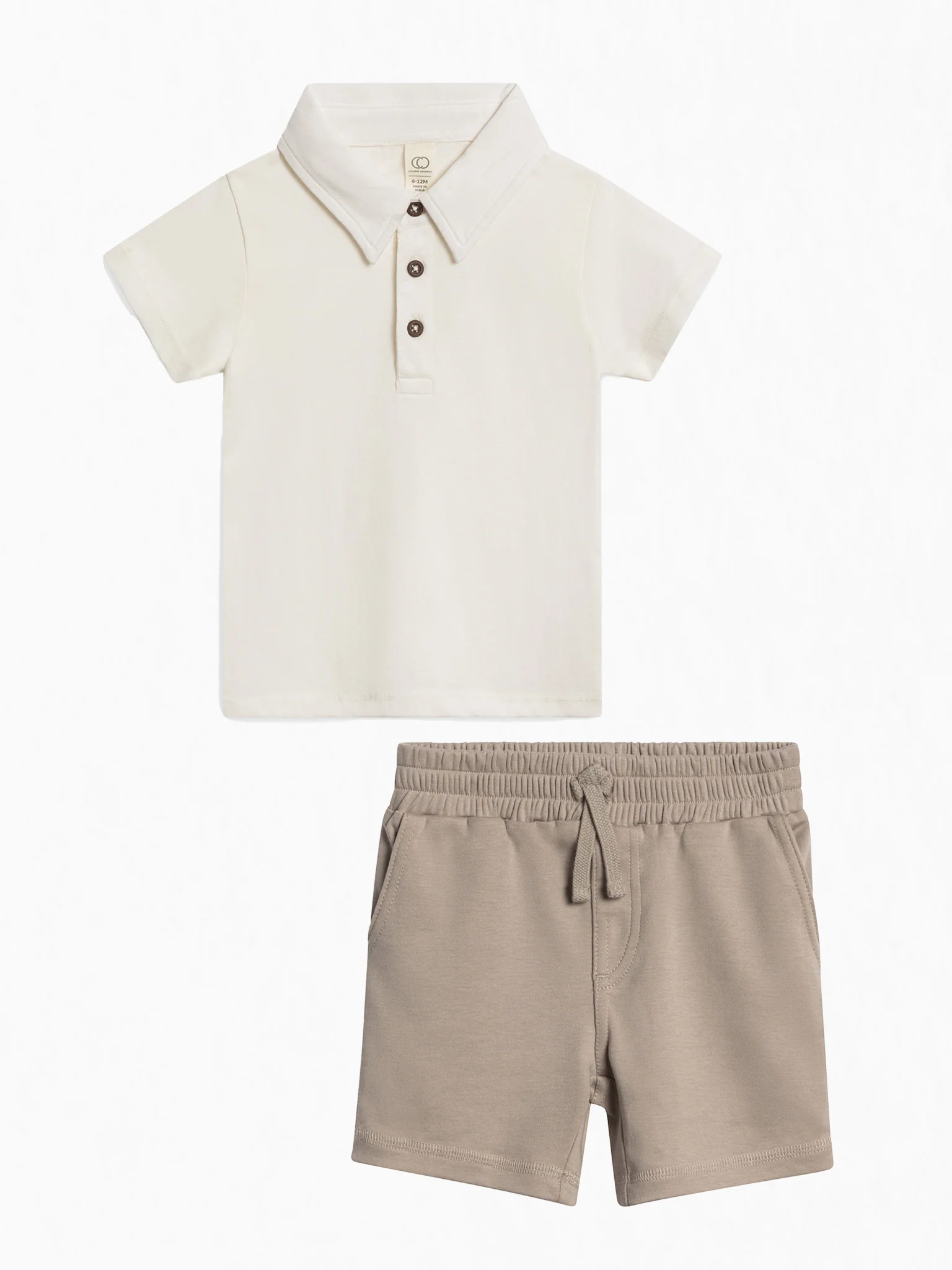 Organic 2 Piece Polo and Shorts Set