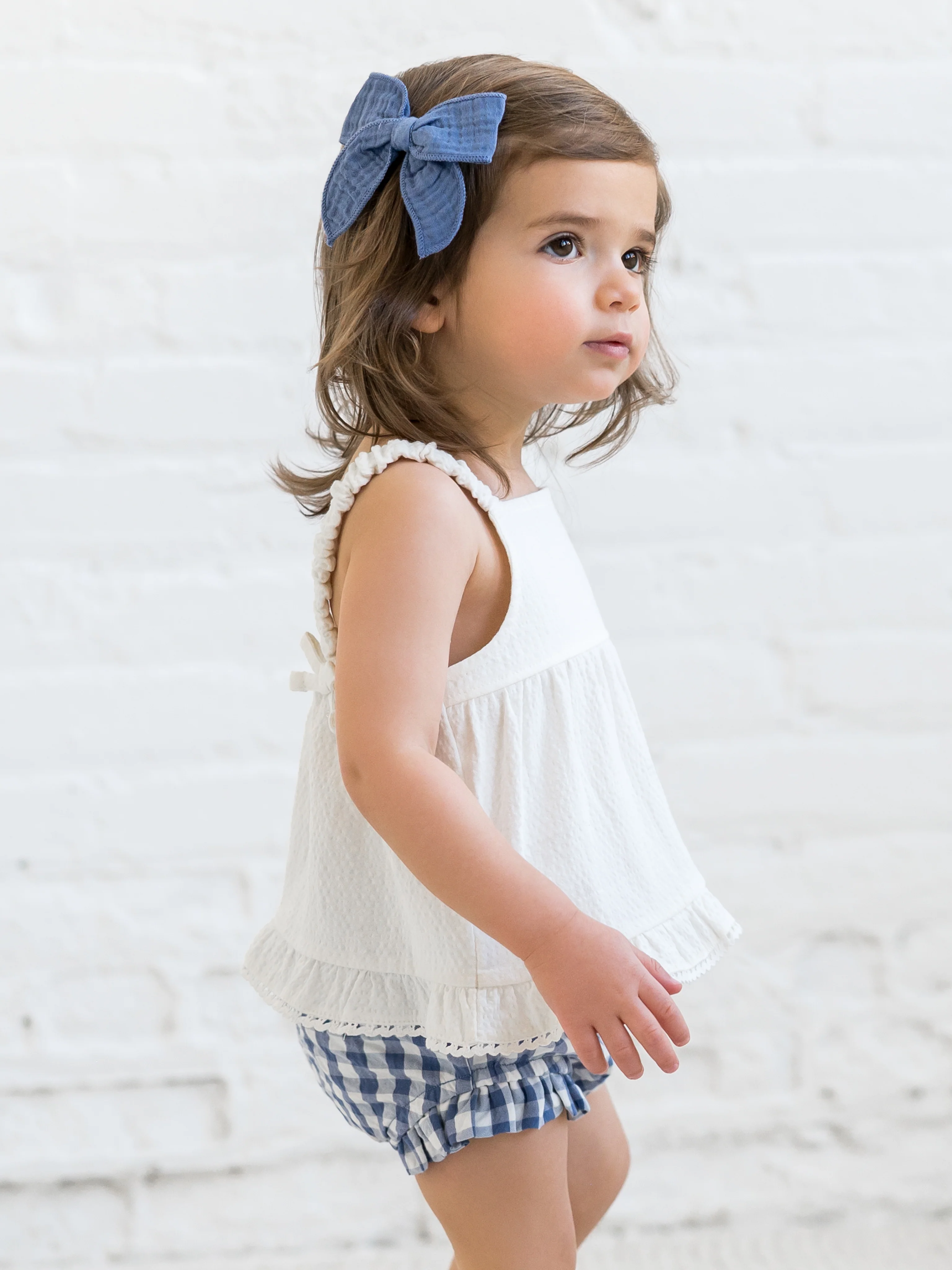 Helena Seersucker Ruffle Bloomer