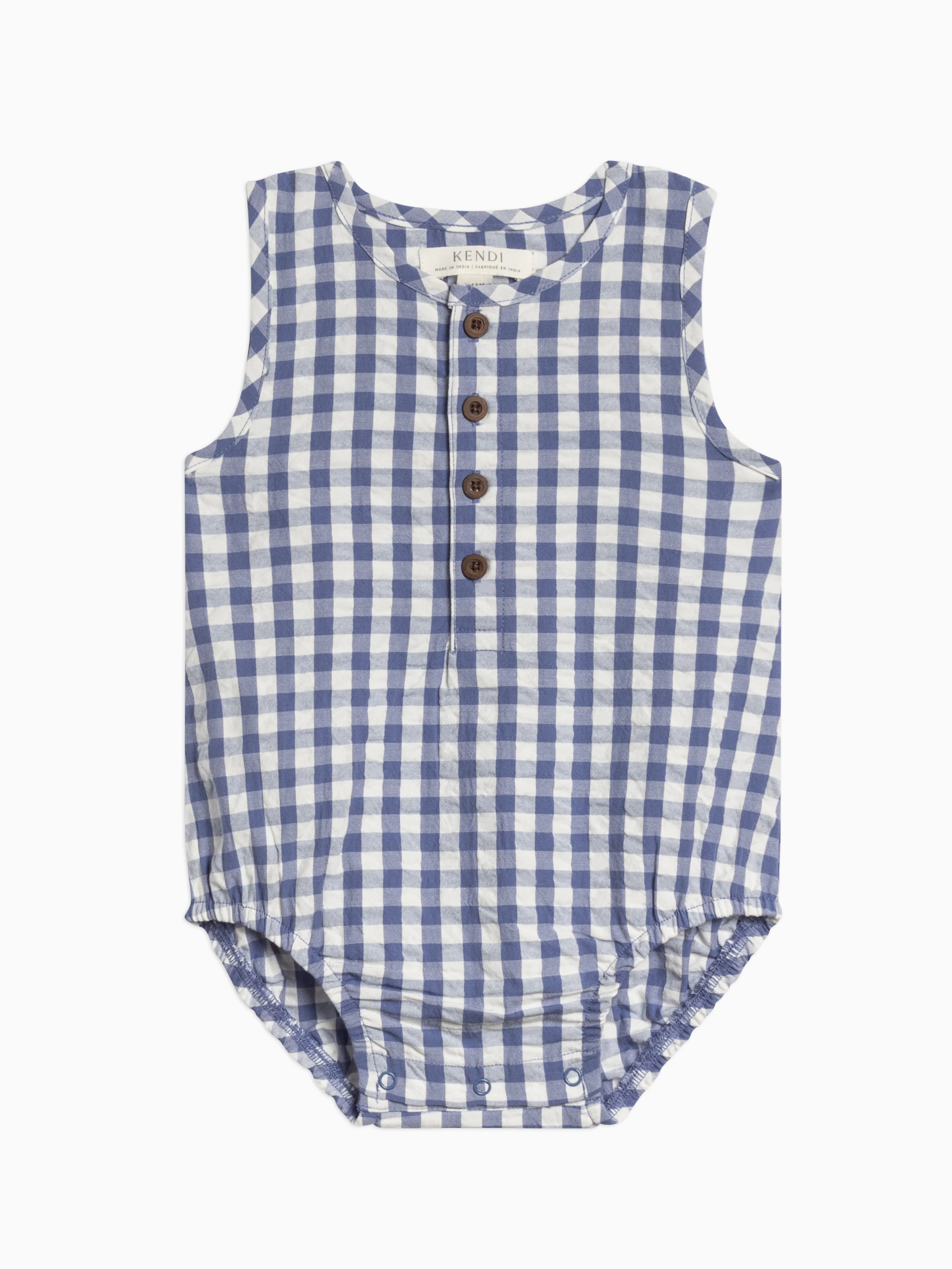 Wren Seersucker Bubble Romper