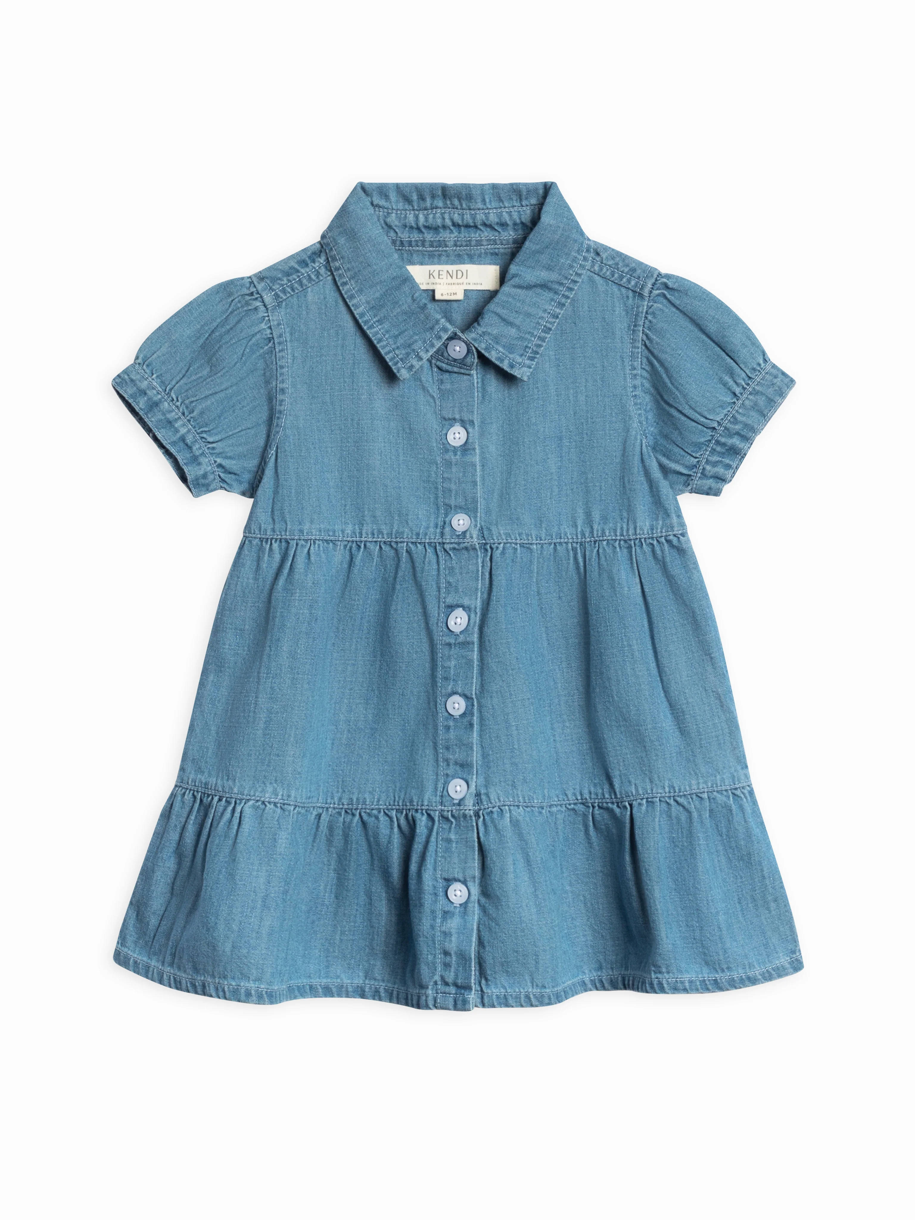Pippa Chambray Short Sleeve Shirt Dress