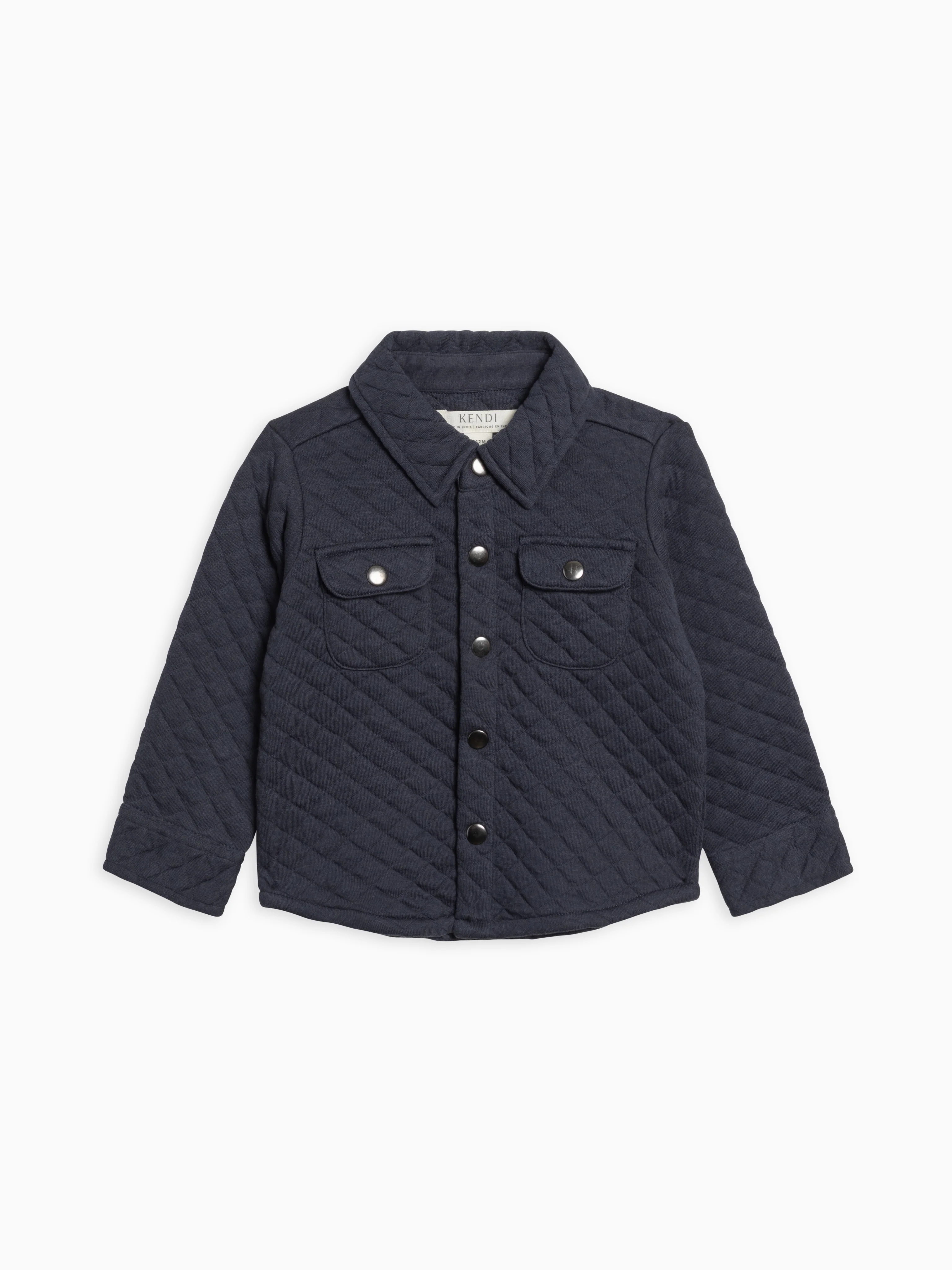 Liam Quilted Jacquard Collared Shirt