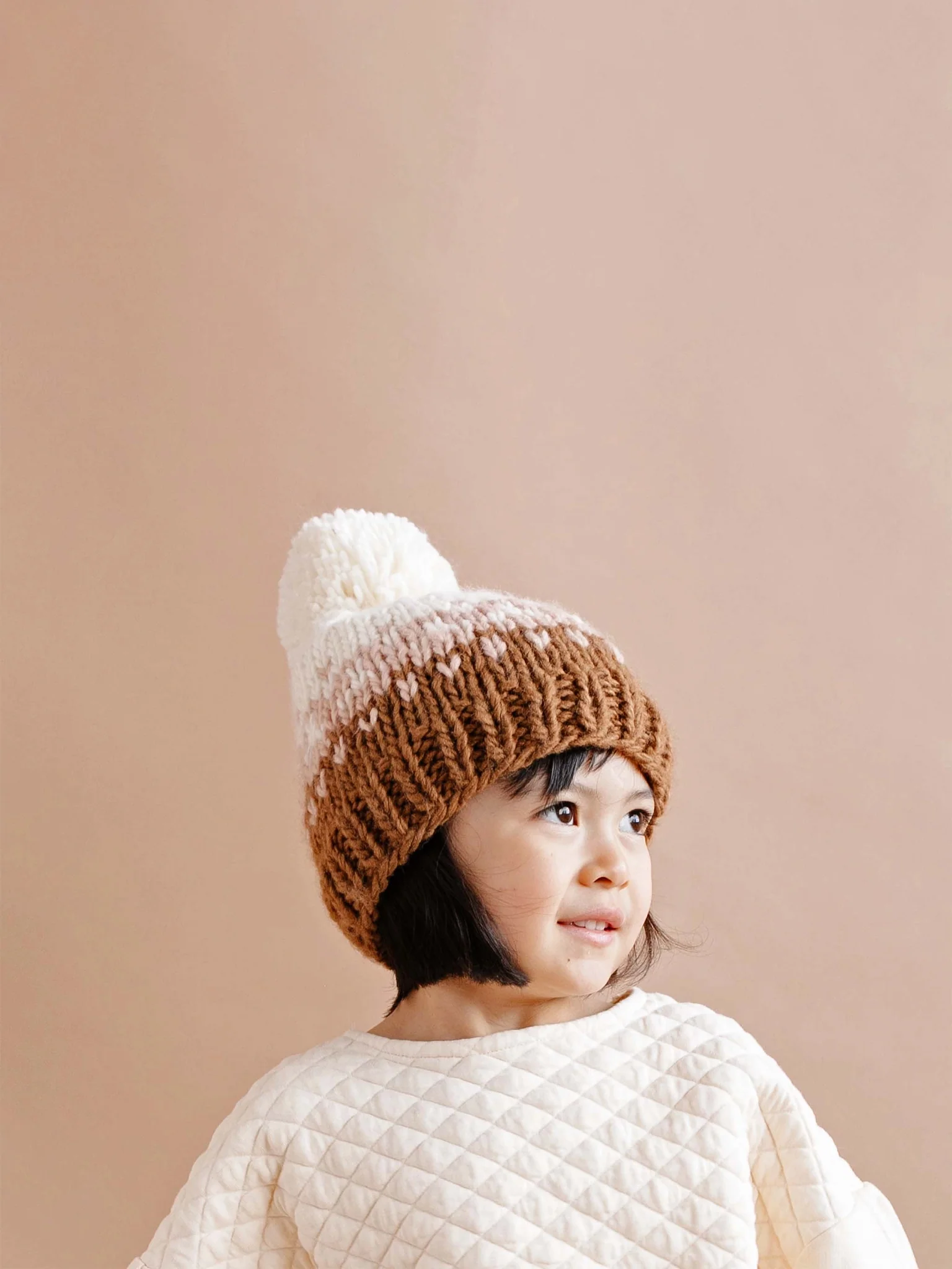Nell Stripe Pom Knit Hat