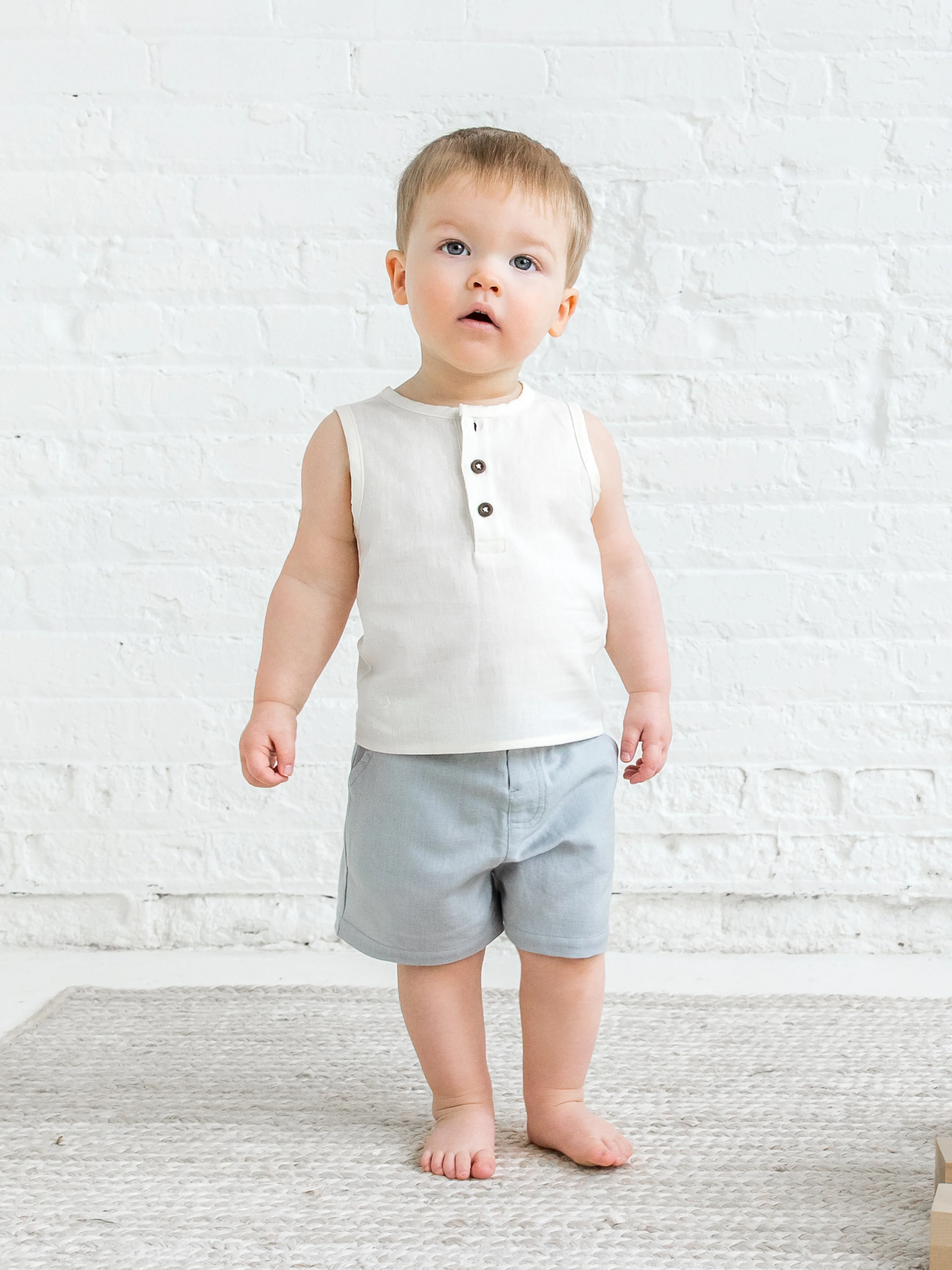 Caley Linen Henley Tank