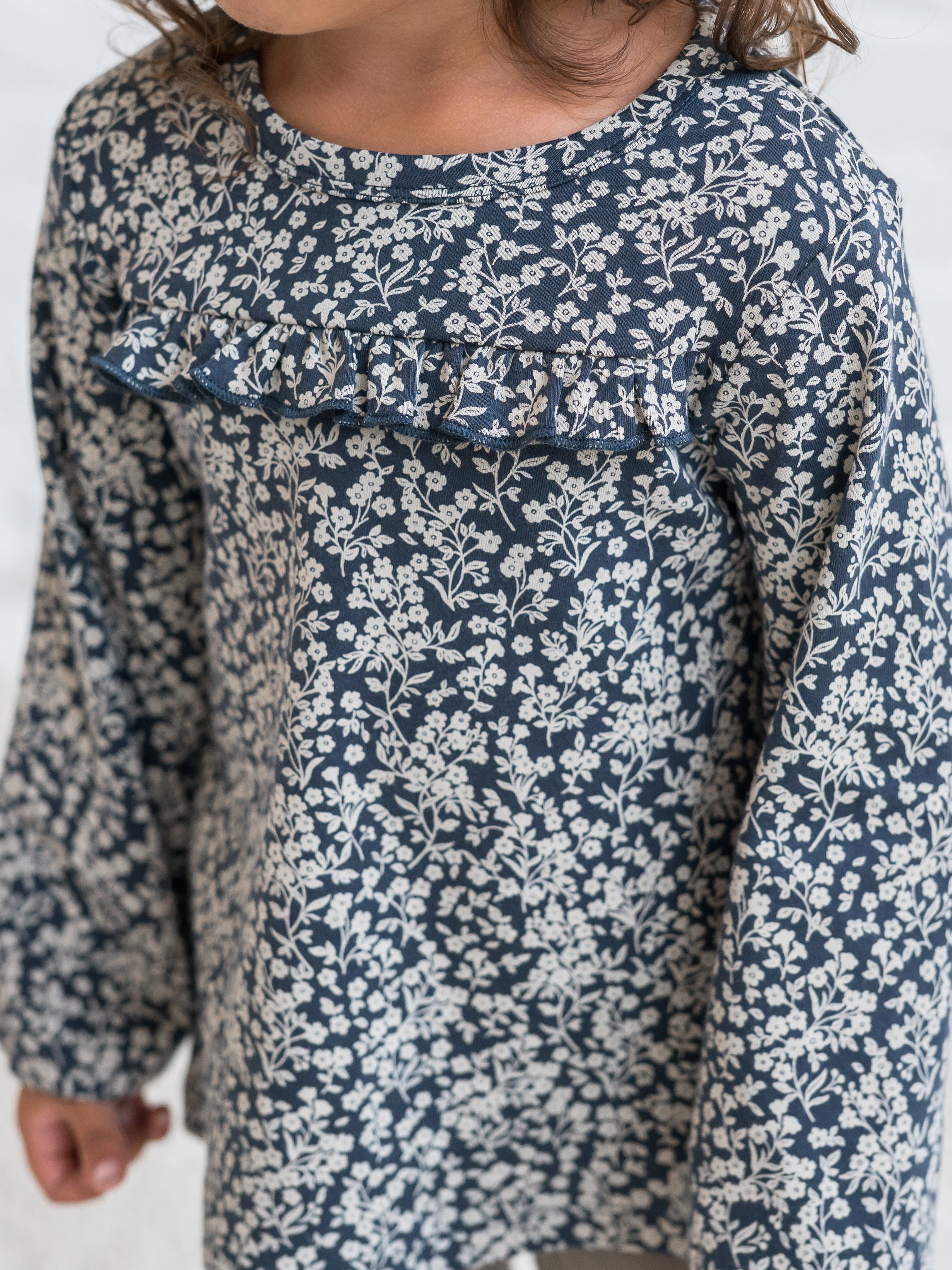 Sorren Ruffle Long Sleeve Top