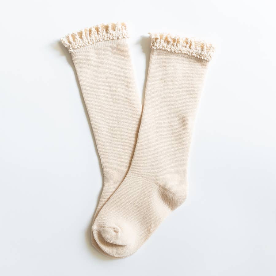 Lace Top Knee High Socks