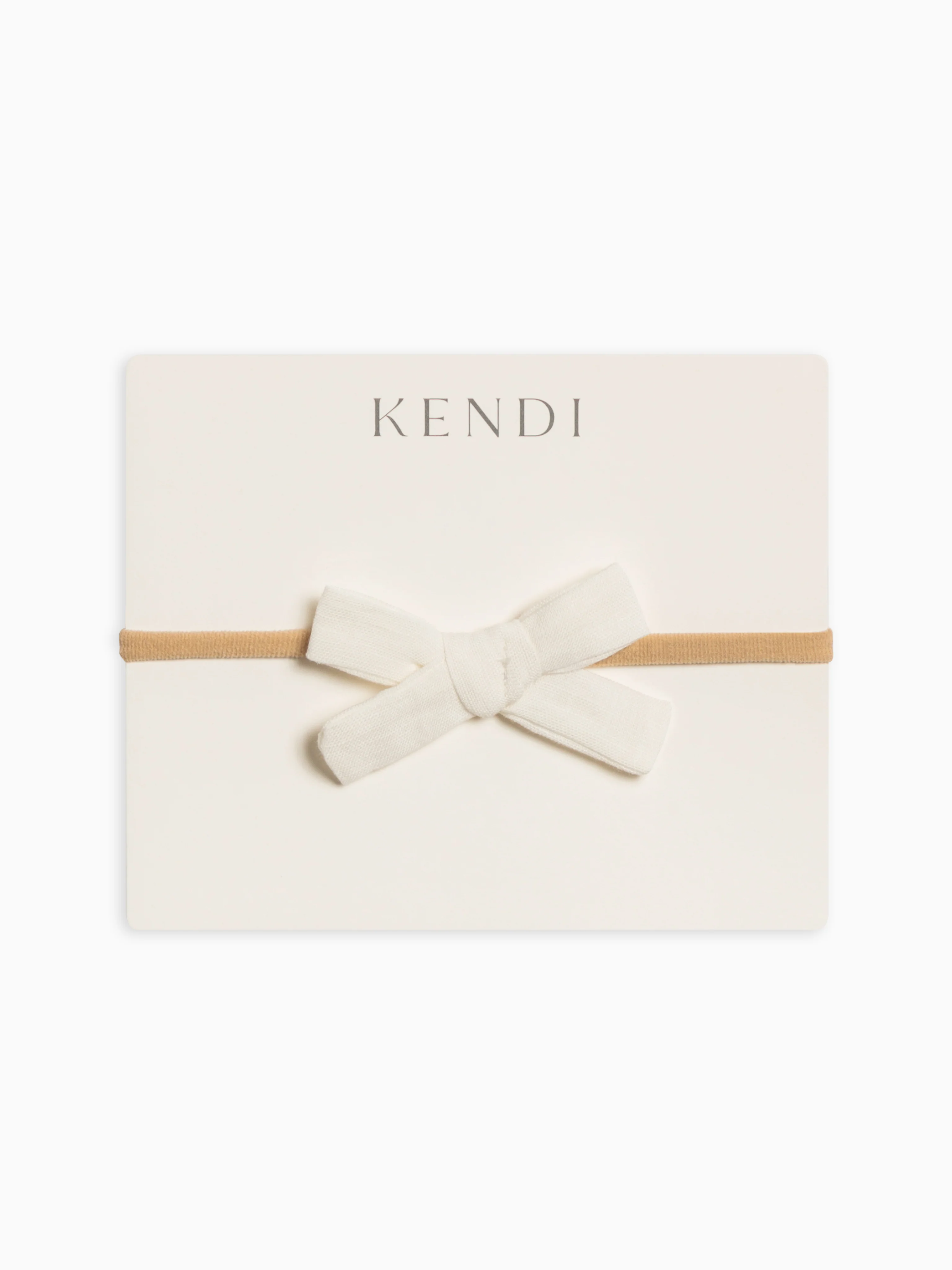 Linen Schoolgirl Bow