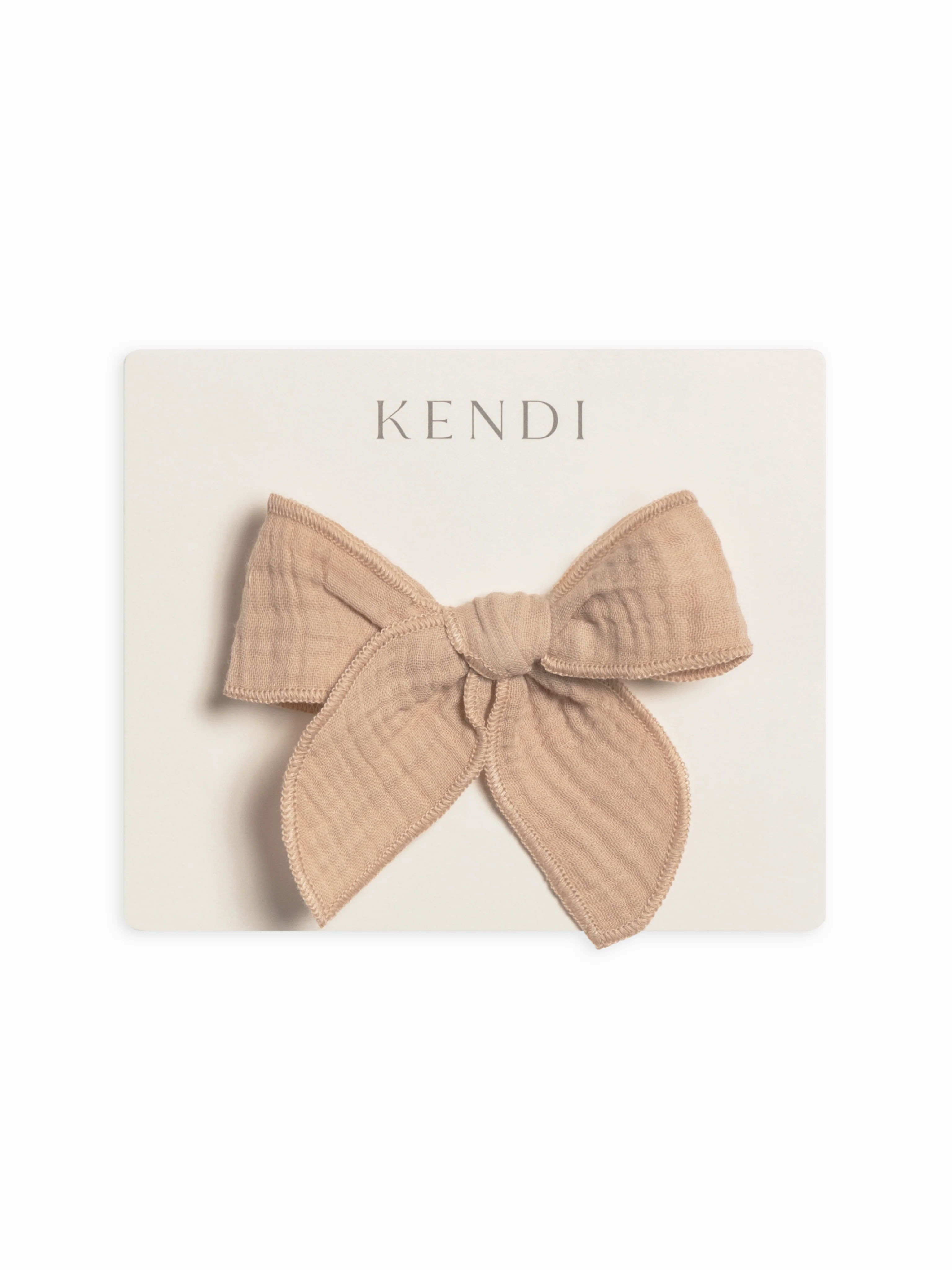 Muslin Bow Clip