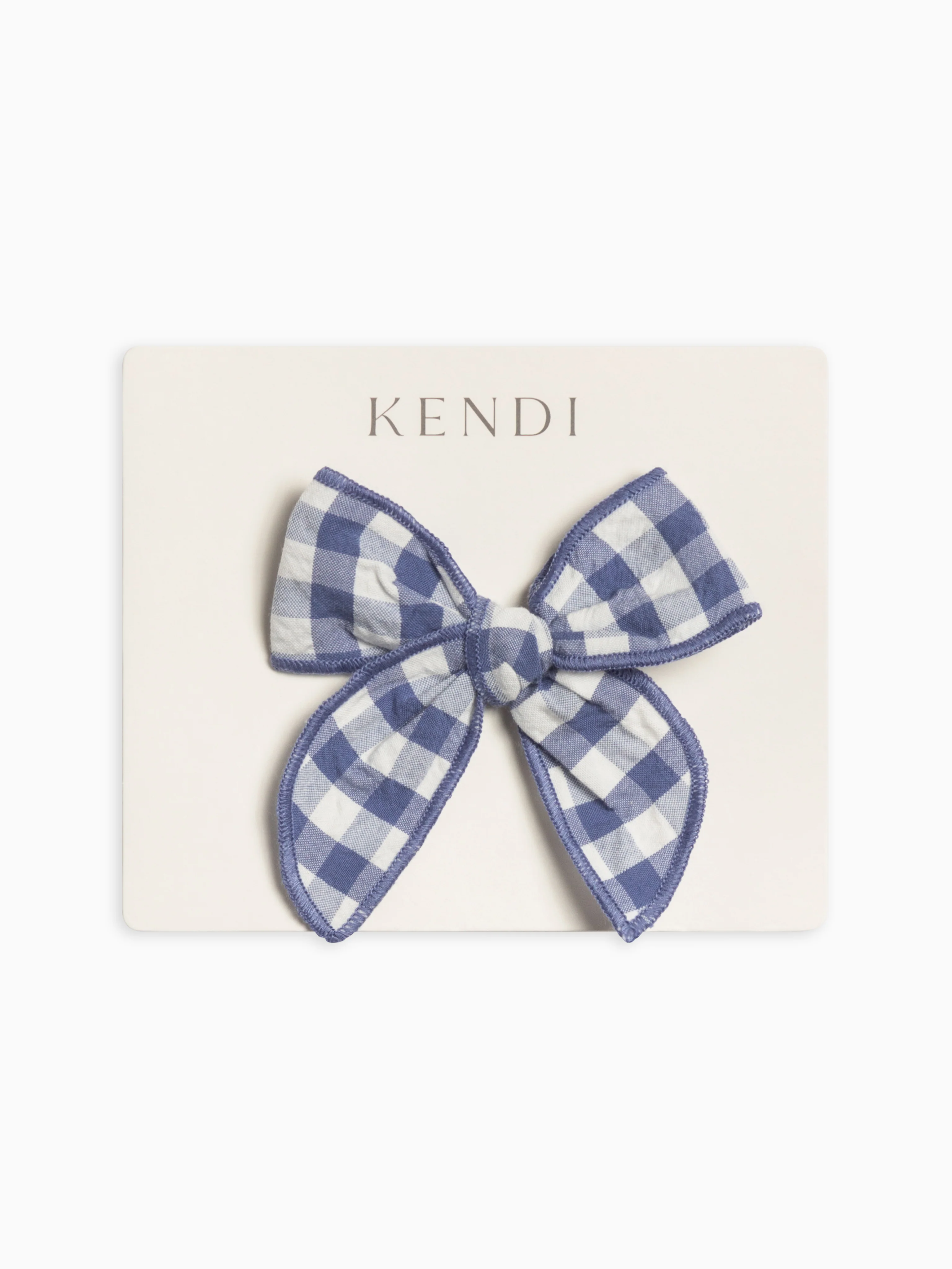 Seersucker Bow Clip