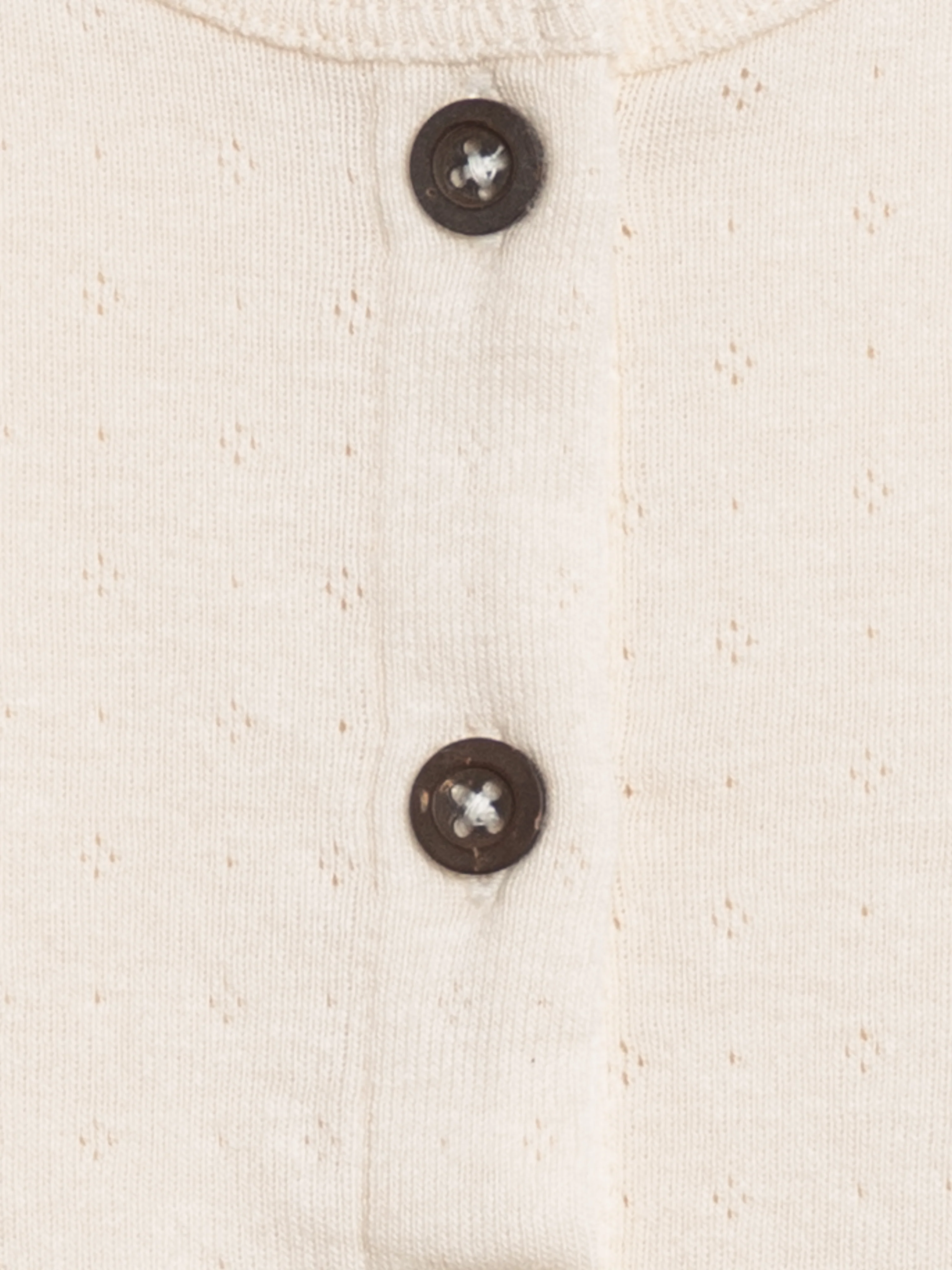Clara Pointelle Button Down Cardigan
