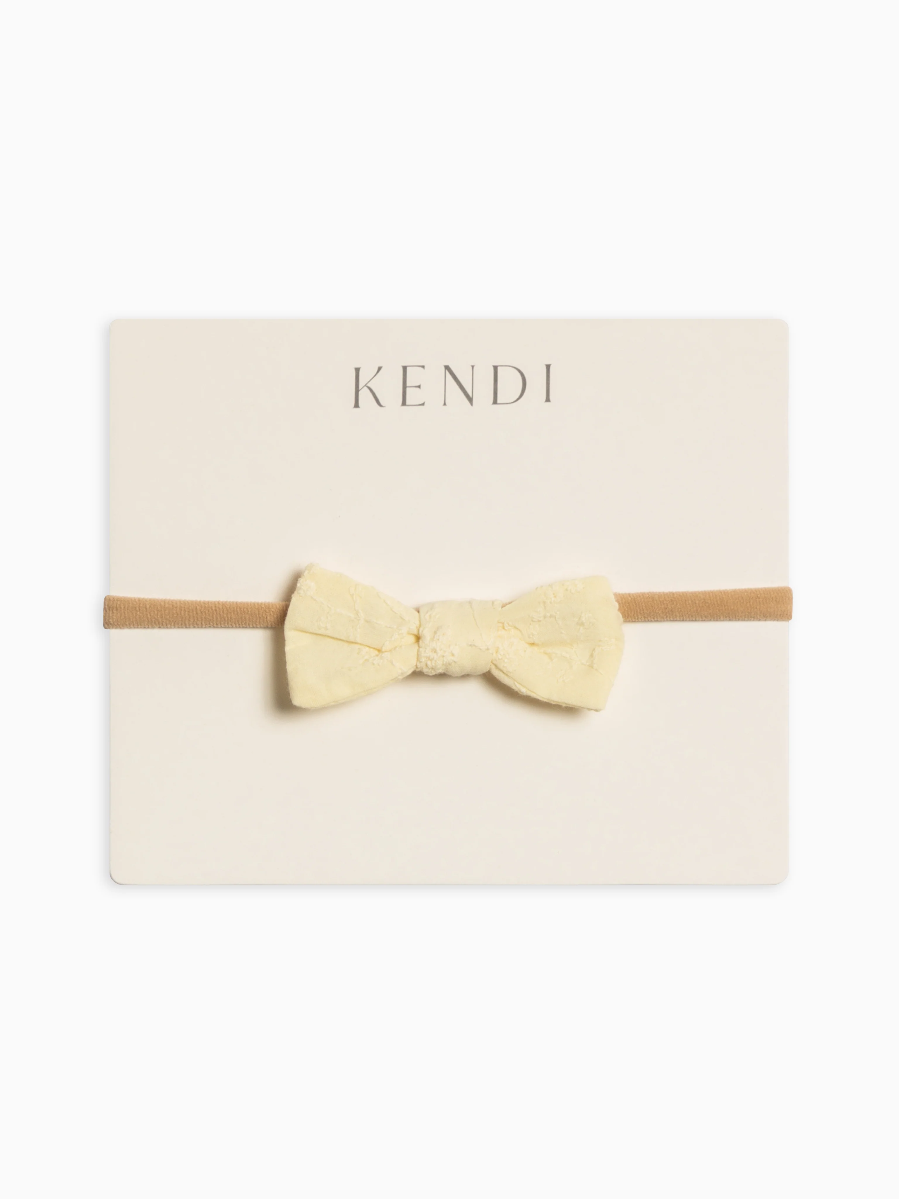 Eyelet Dainty Bow - Ribbed Collection