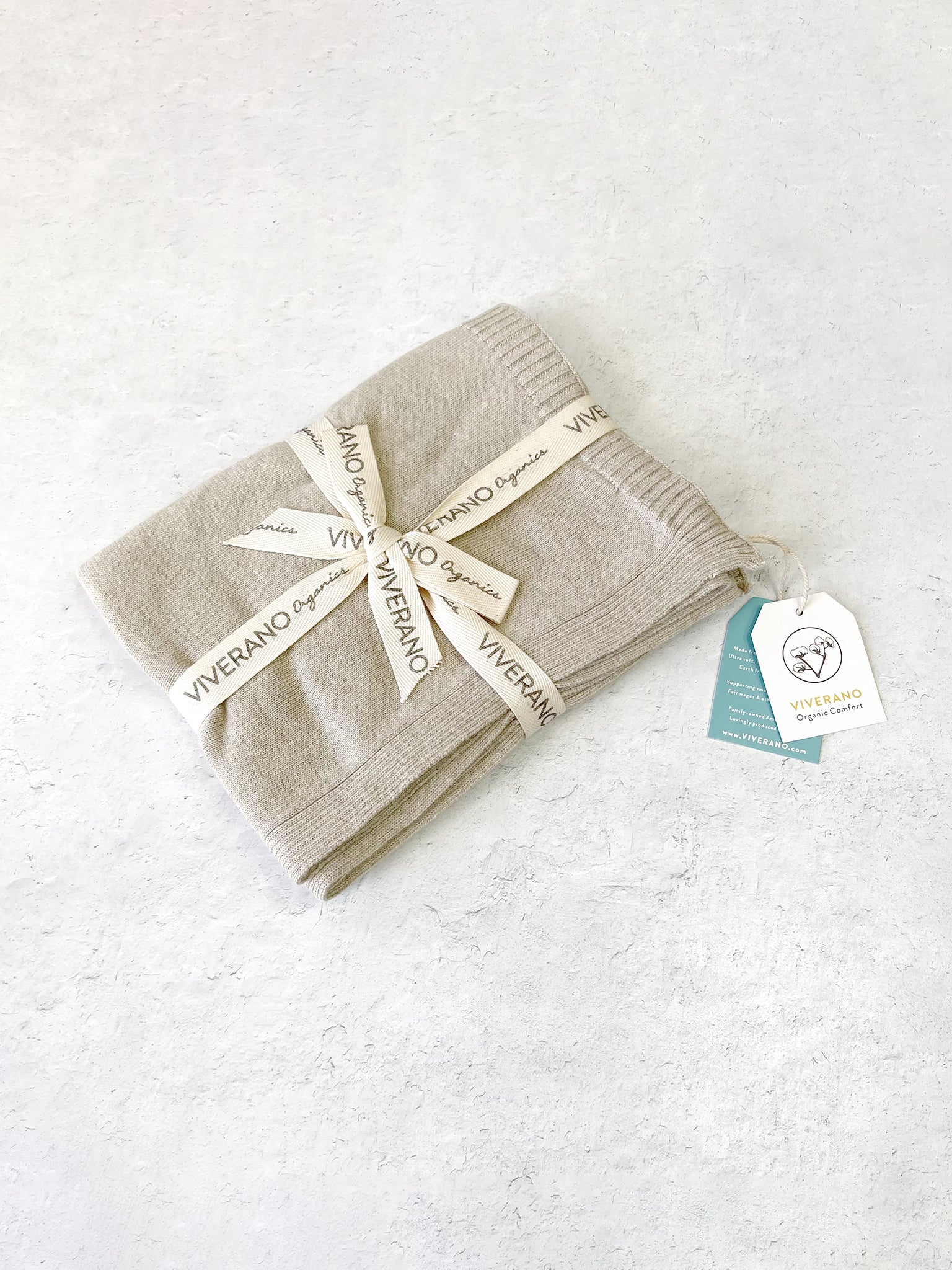 Organic Sweater Knit Baby Blanket