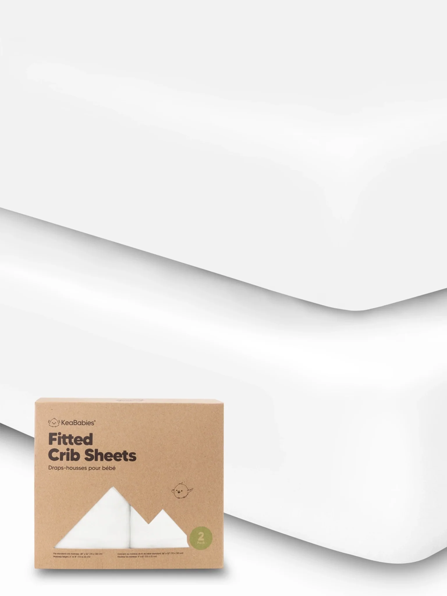 2-pack Organic Cotton Fitted Crib Sheet Set